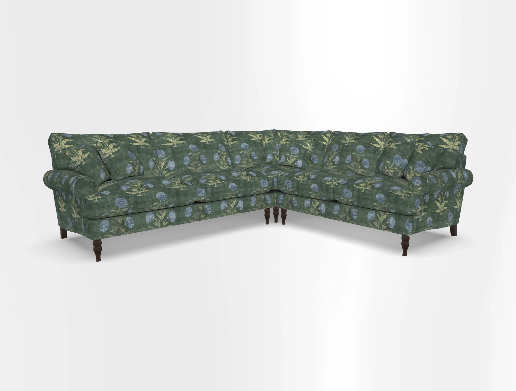Cooksbridge corner sofa LHF in Cloth 21 Oak Leaf Beech