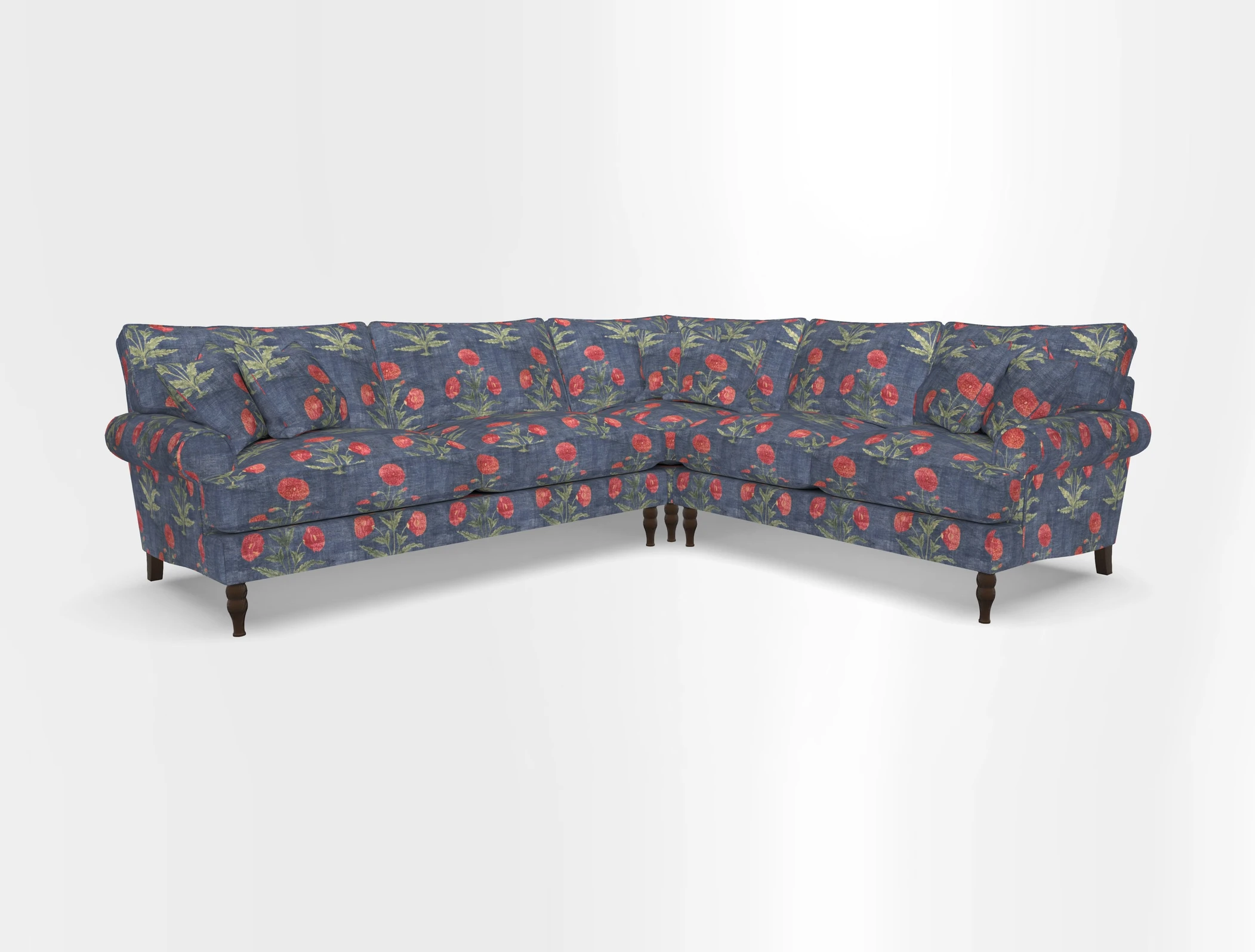Cooksbridge corner sofa LHF in Cloth 21 Oak Leaf Beech