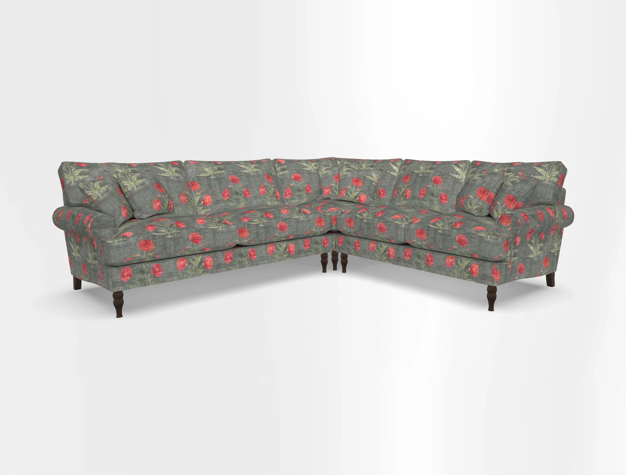 Cooksbridge corner sofa LHF in Cloth 21 Oak Leaf Beech