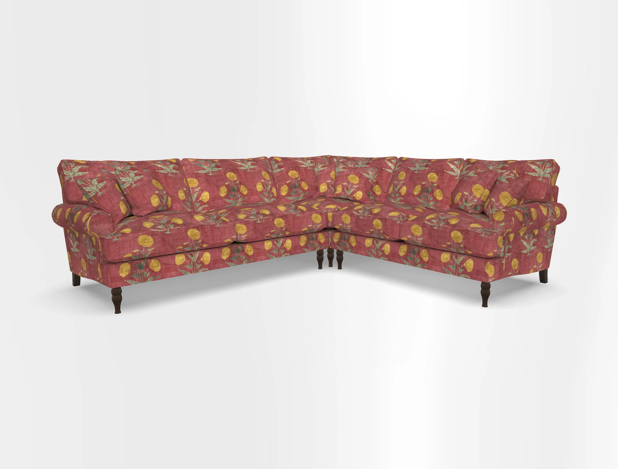 Cooksbridge corner sofa LHF in Cloth 21 Oak Leaf Beech