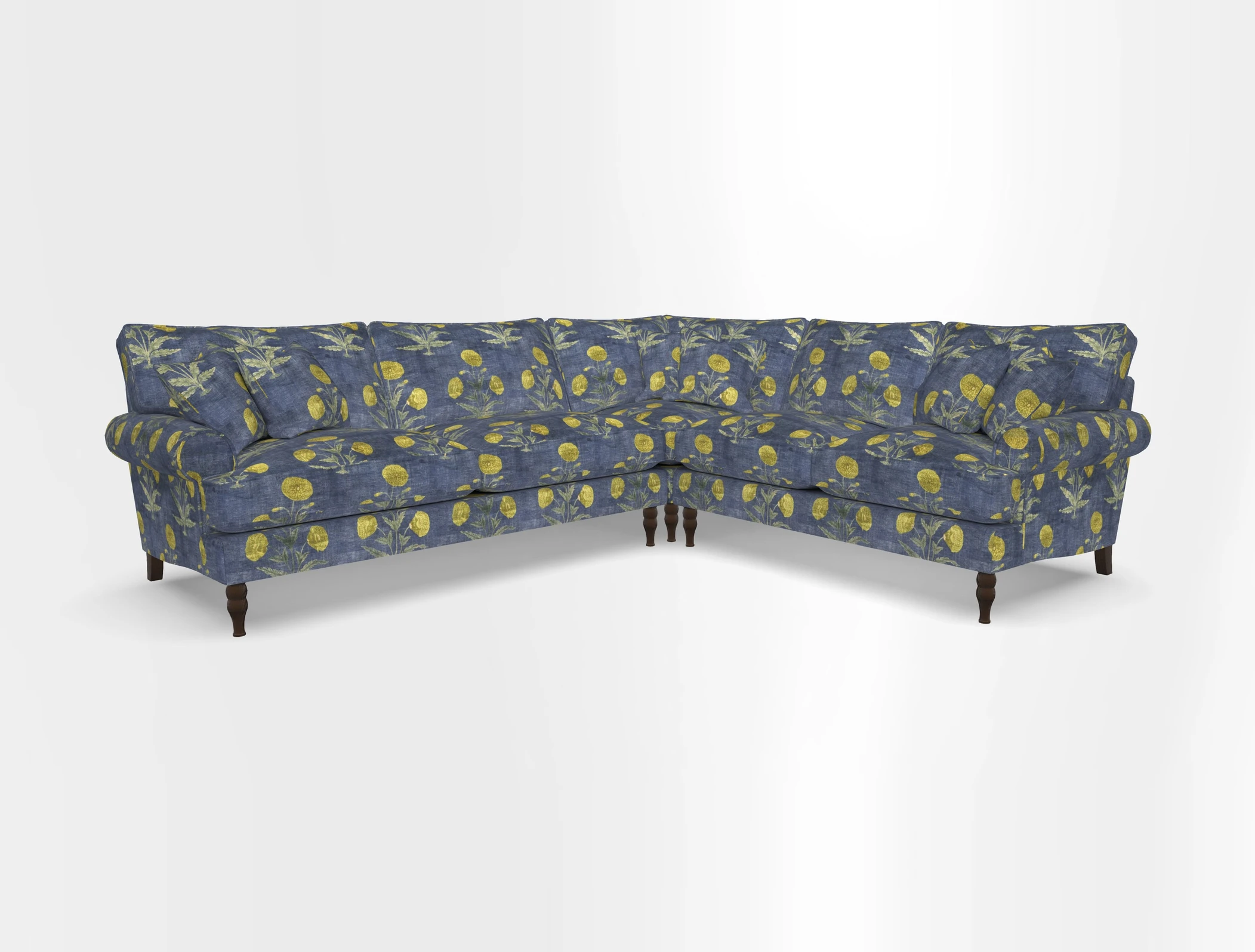 Cooksbridge corner sofa LHF in Cloth 21 Oak Leaf Beech