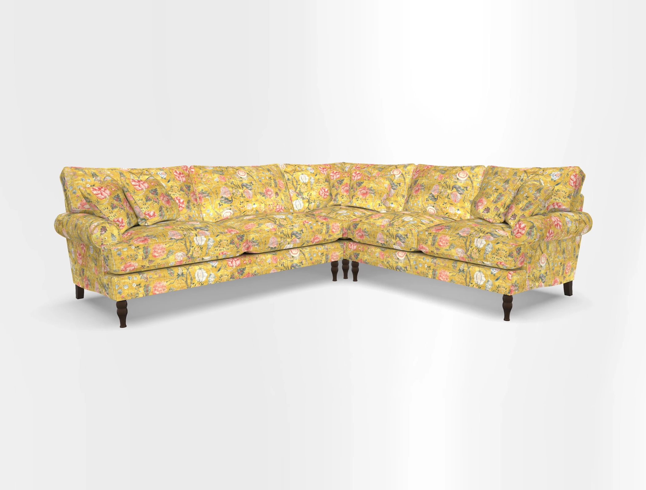 Cooksbridge corner sofa LHF in Cloth 21 Oak Leaf Beech