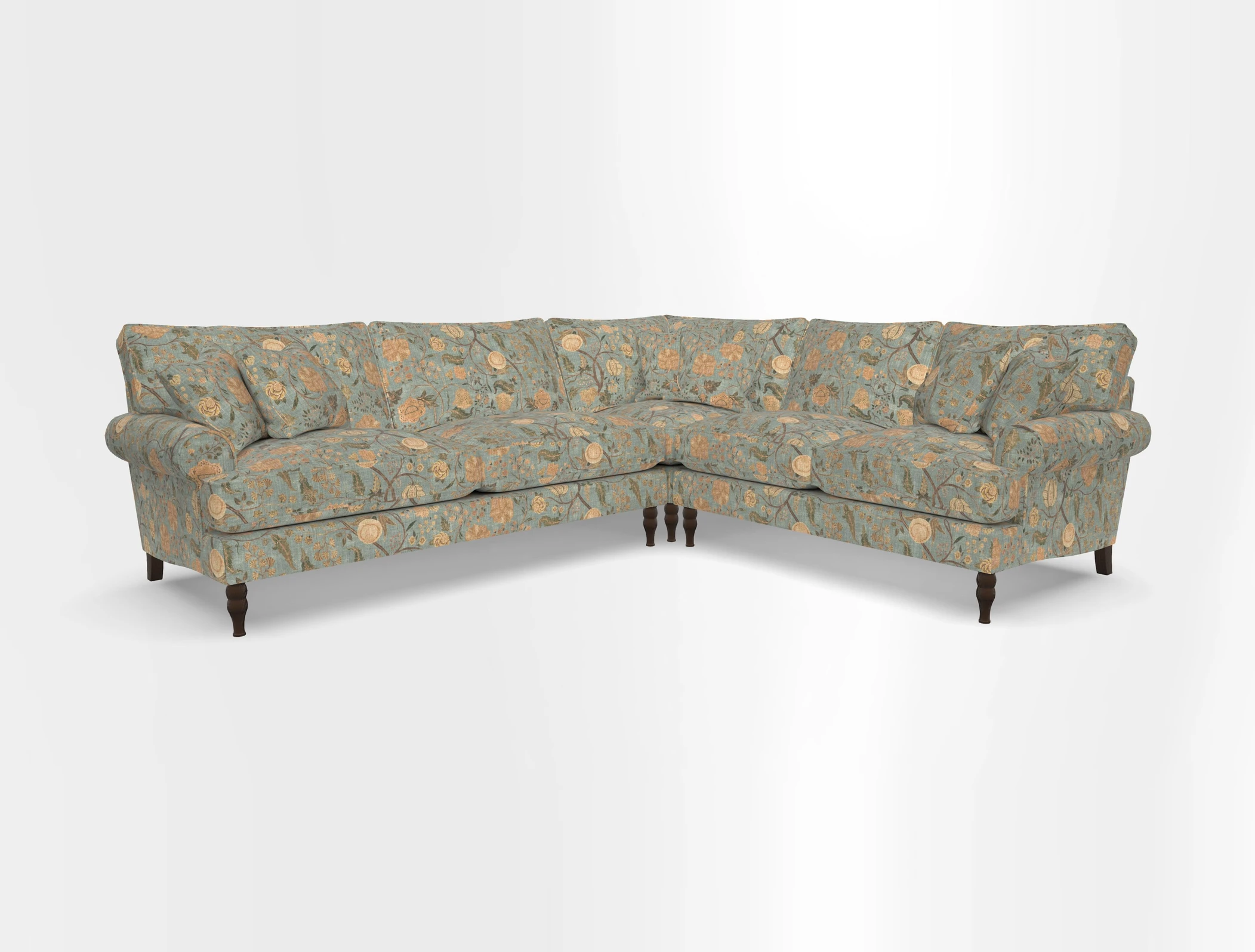 Cooksbridge corner sofa LHF in Cloth 21 Oak Leaf Beech