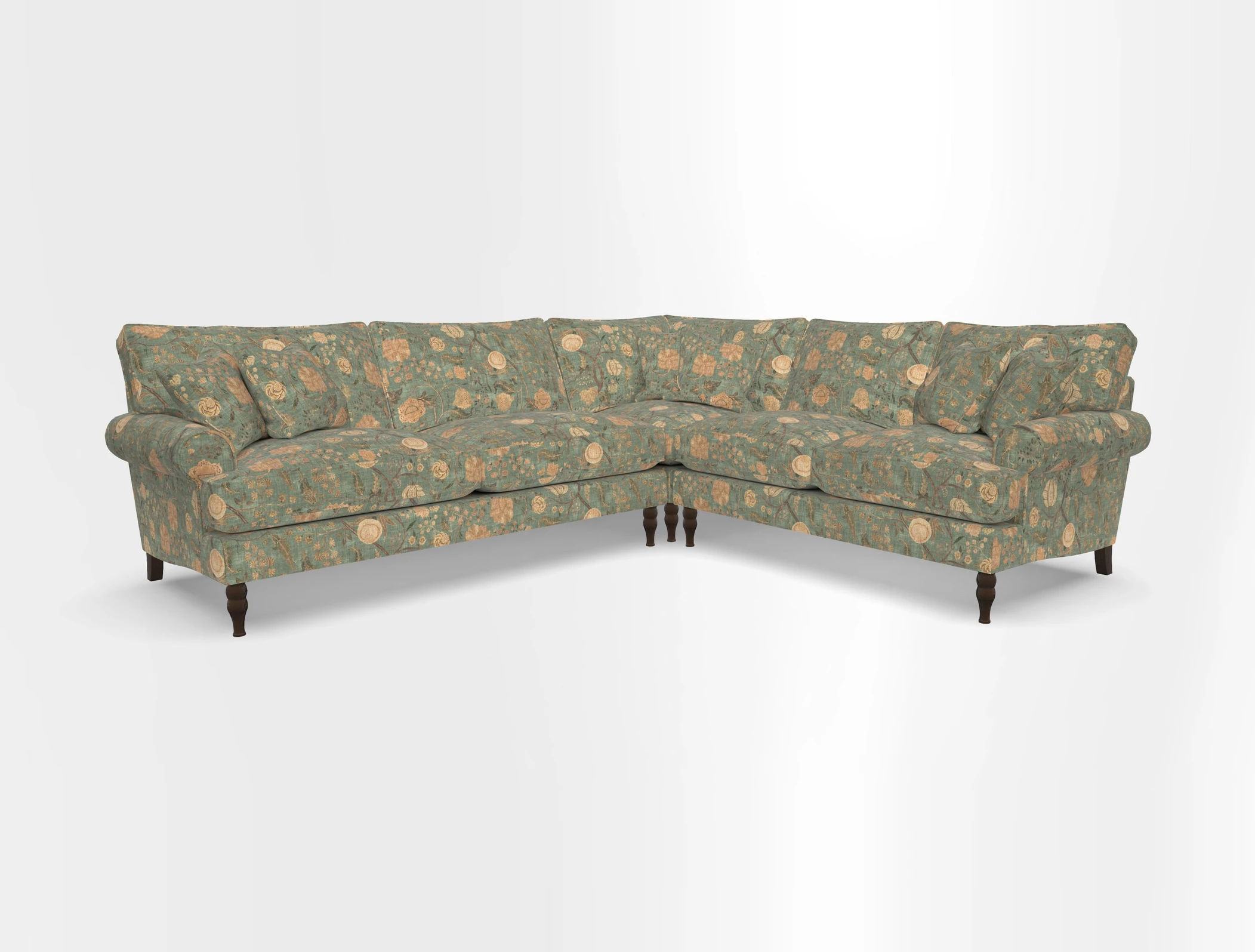 Cooksbridge corner sofa LHF in Cloth 21 Oak Leaf Beech