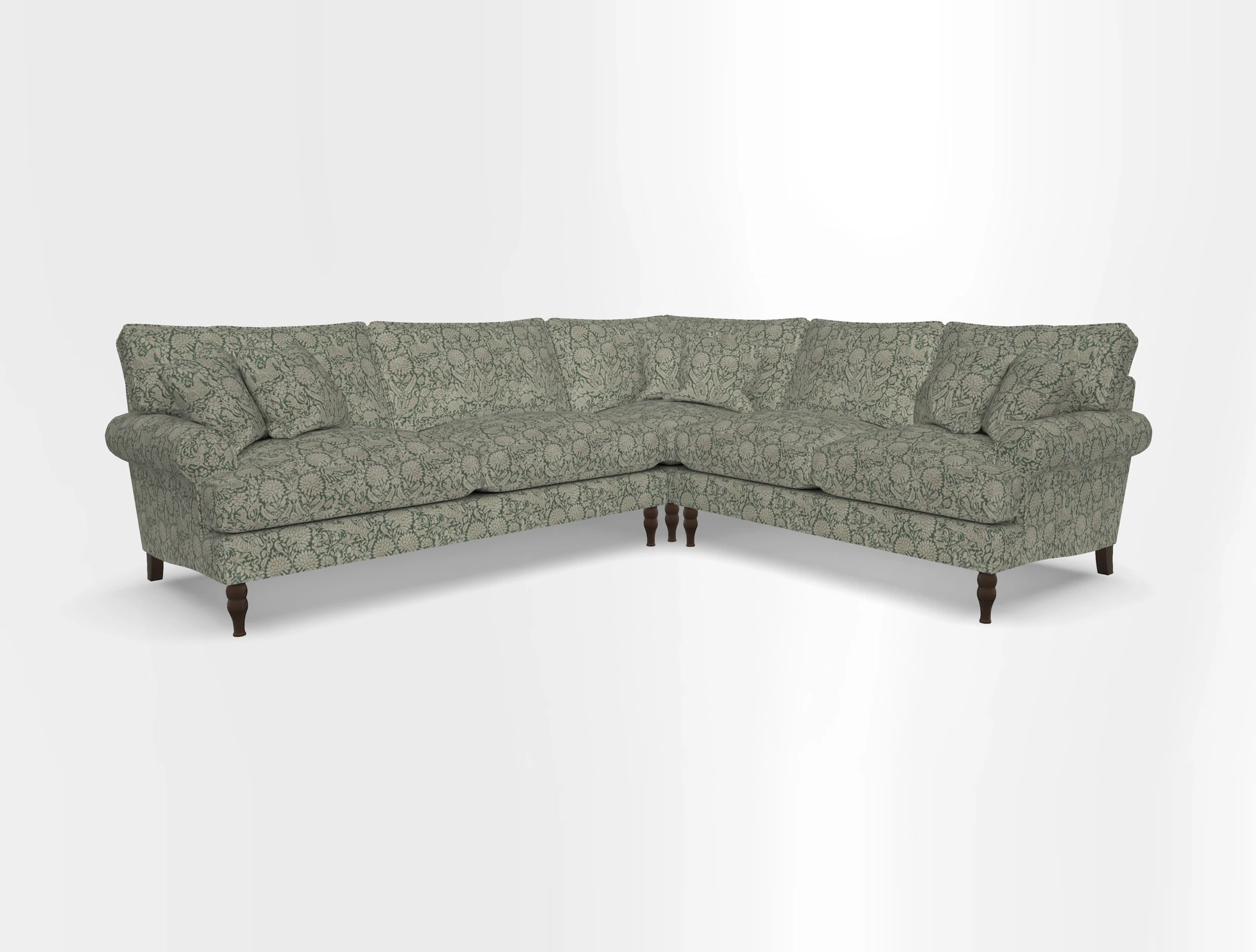 Cooksbridge corner sofa LHF in Cloth 21 Oak Leaf Beech