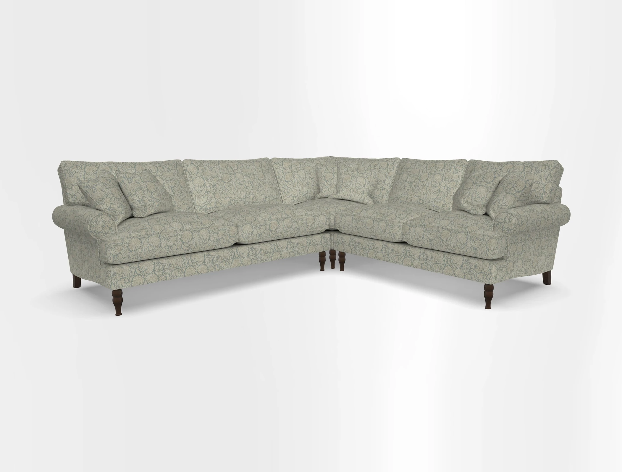 Cooksbridge corner sofa LHF in Cloth 21 Oak Leaf Beech