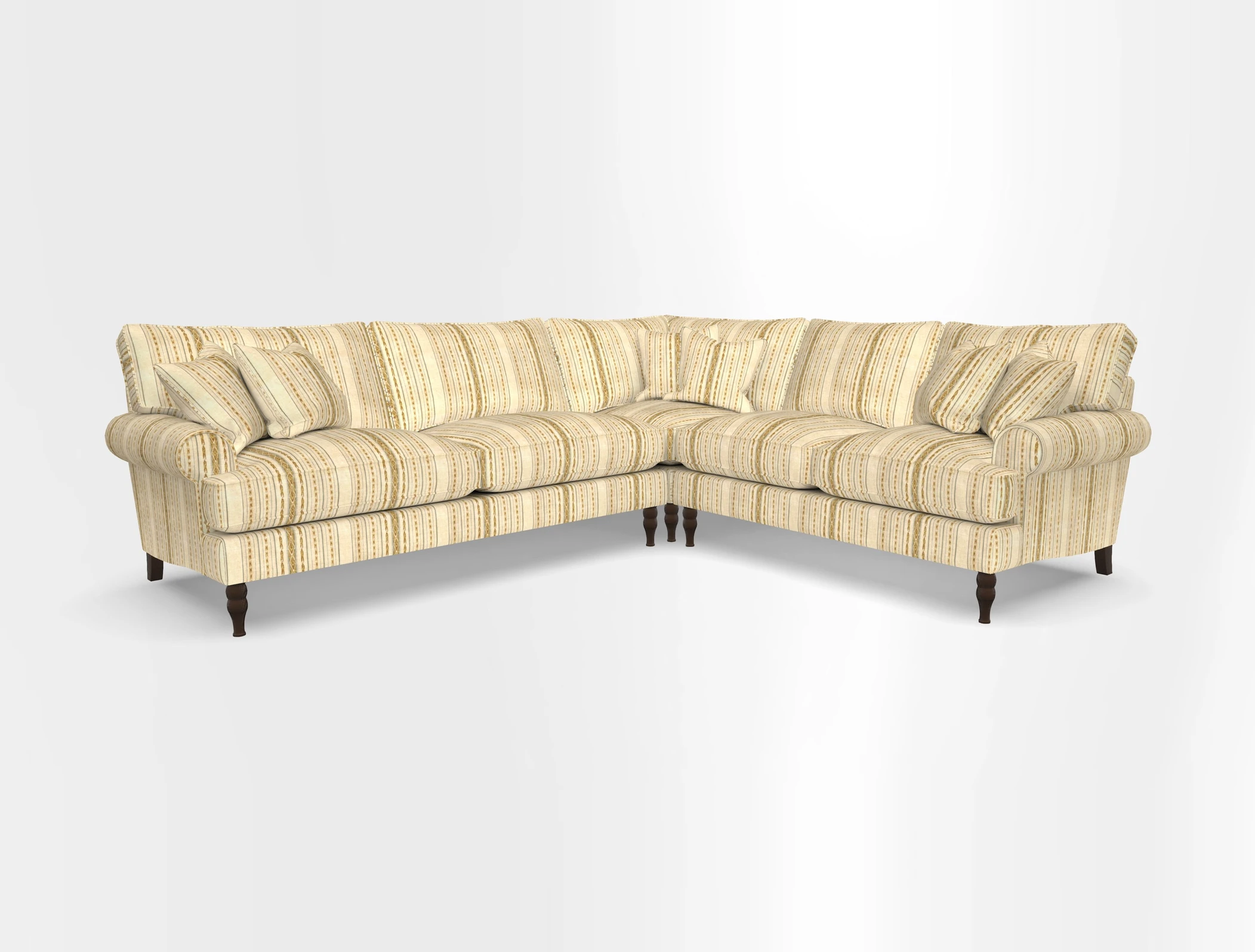 Cooksbridge corner sofa LHF in Cloth 21 Oak Leaf Beech