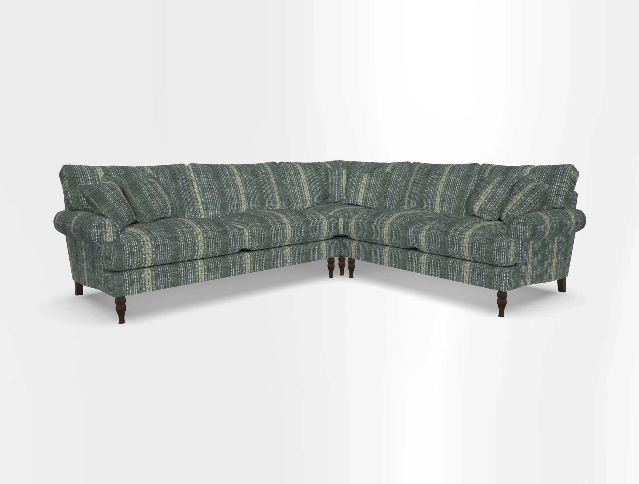 Cooksbridge corner sofa LHF in Cloth 21 Oak Leaf Beech