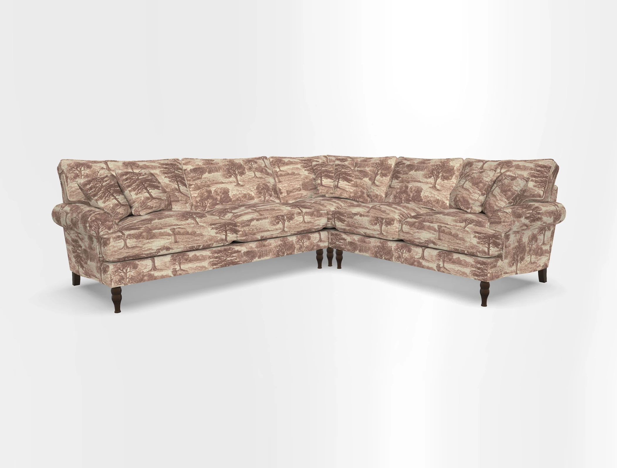 Cooksbridge corner sofa LHF in Cloth 21 Oak Leaf Beech