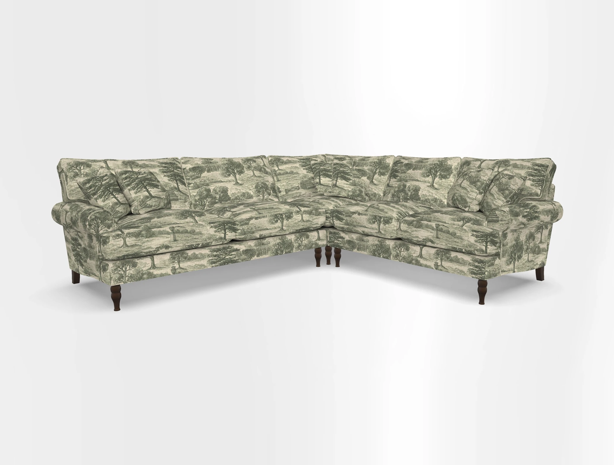 Cooksbridge corner sofa LHF in Cloth 21 Oak Leaf Beech