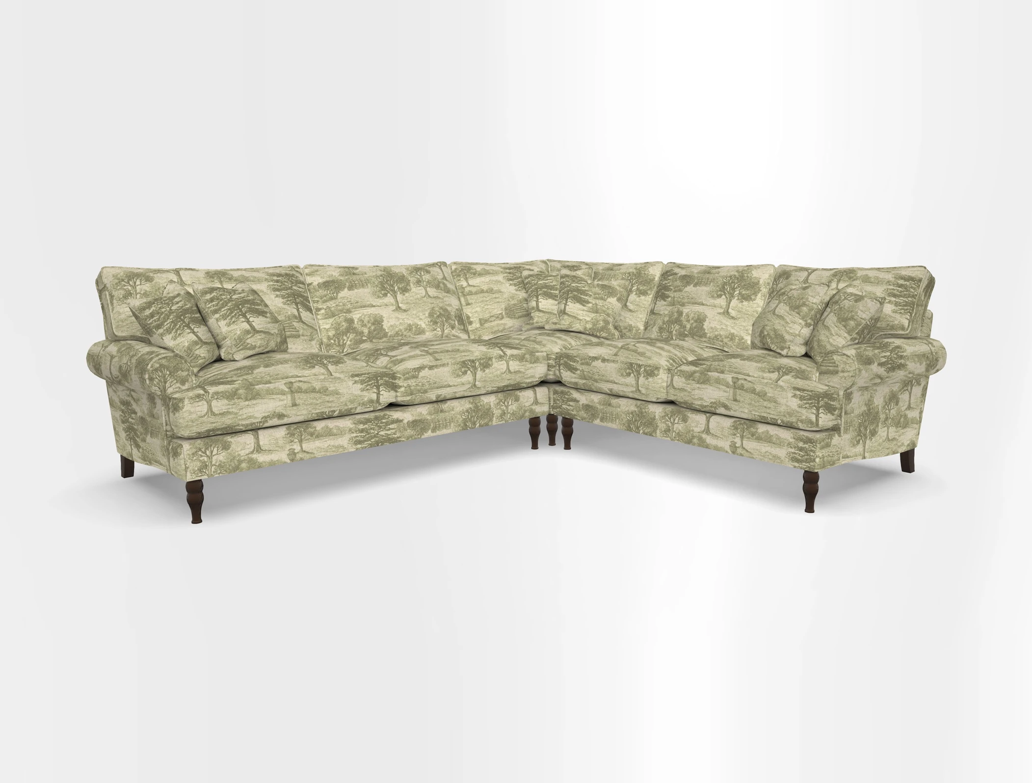 Cooksbridge corner sofa LHF in Cloth 21 Oak Leaf Beech