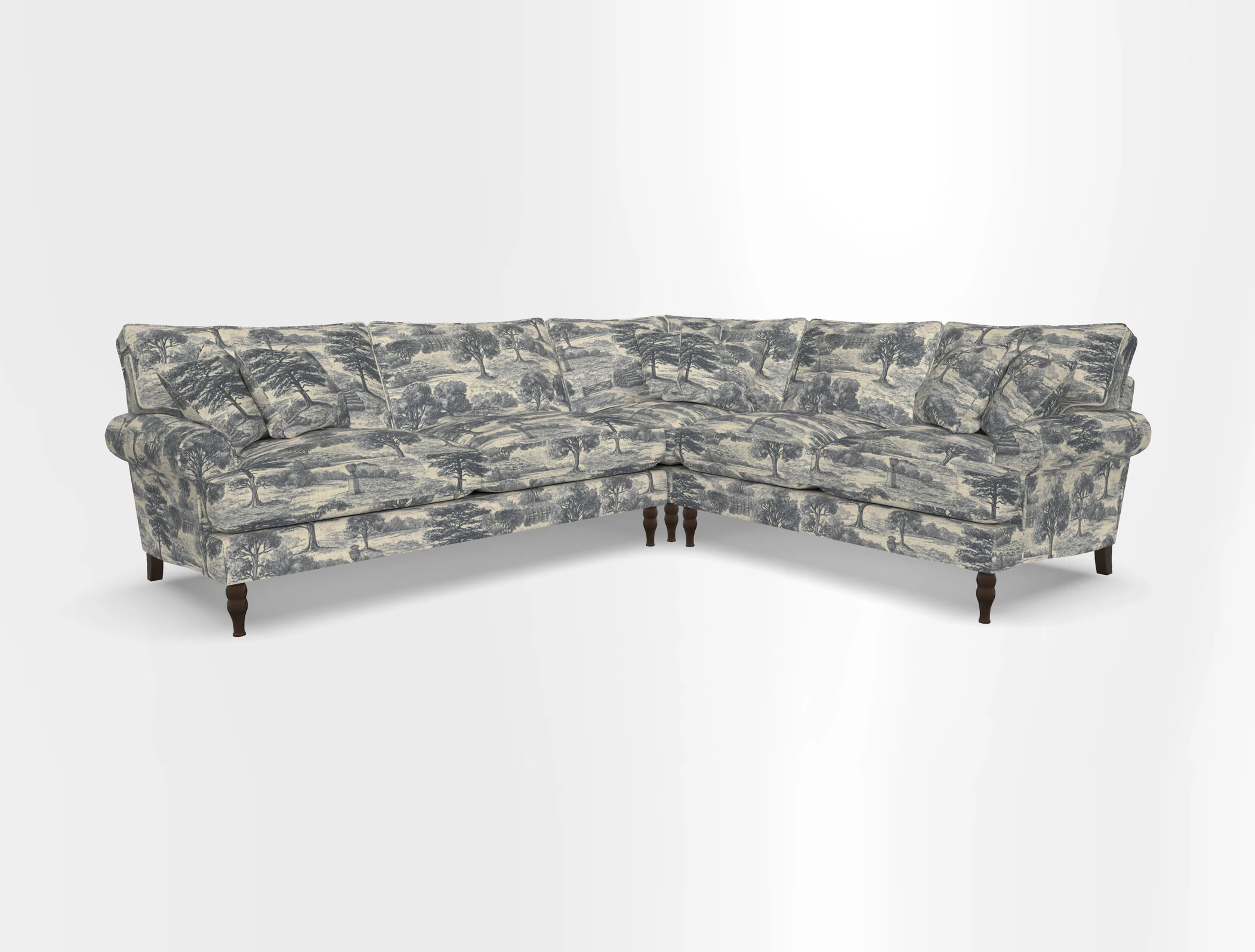 Cooksbridge corner sofa LHF in Cloth 21 Oak Leaf Beech