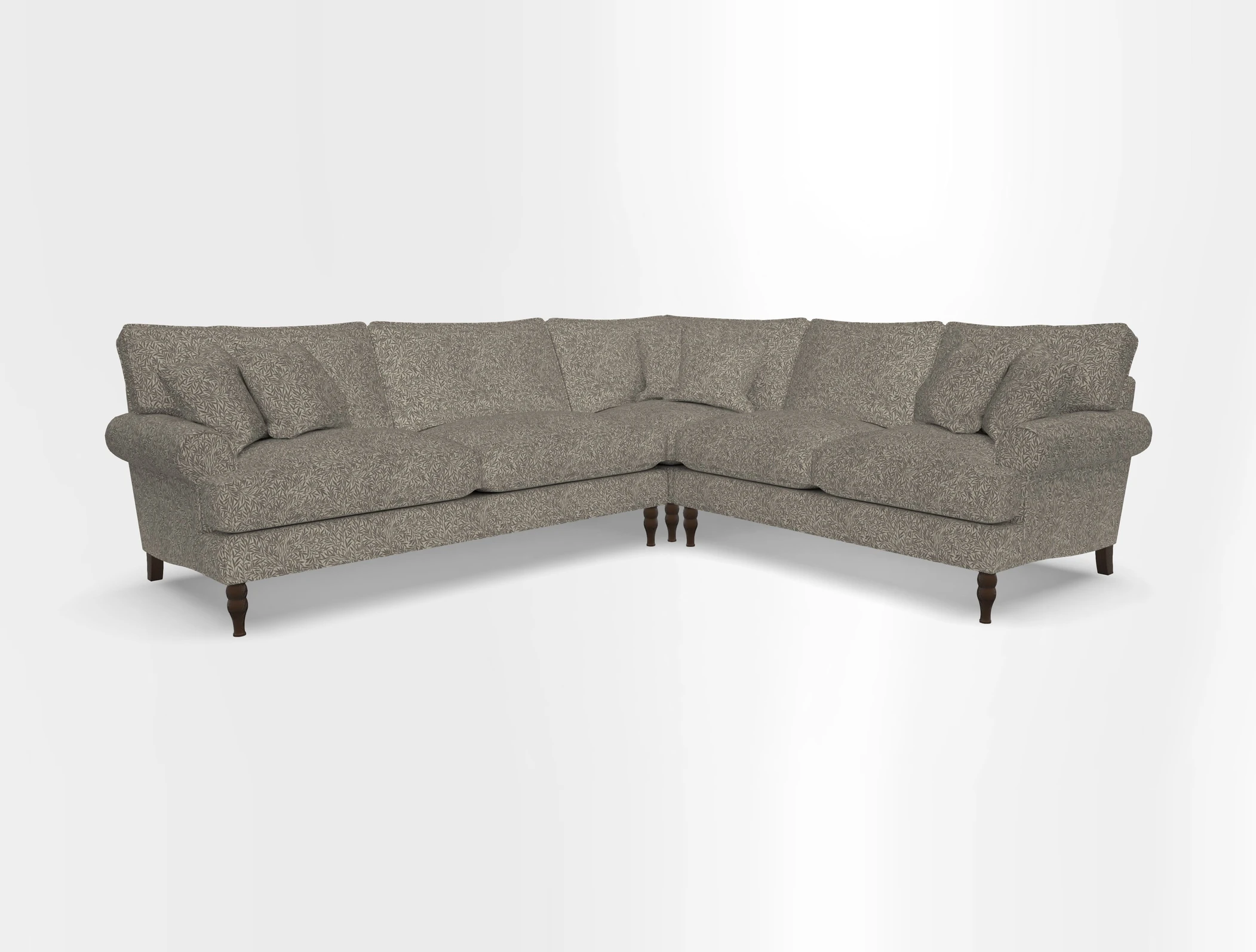 Cooksbridge corner sofa LHF in Cloth 21 Oak Leaf Beech