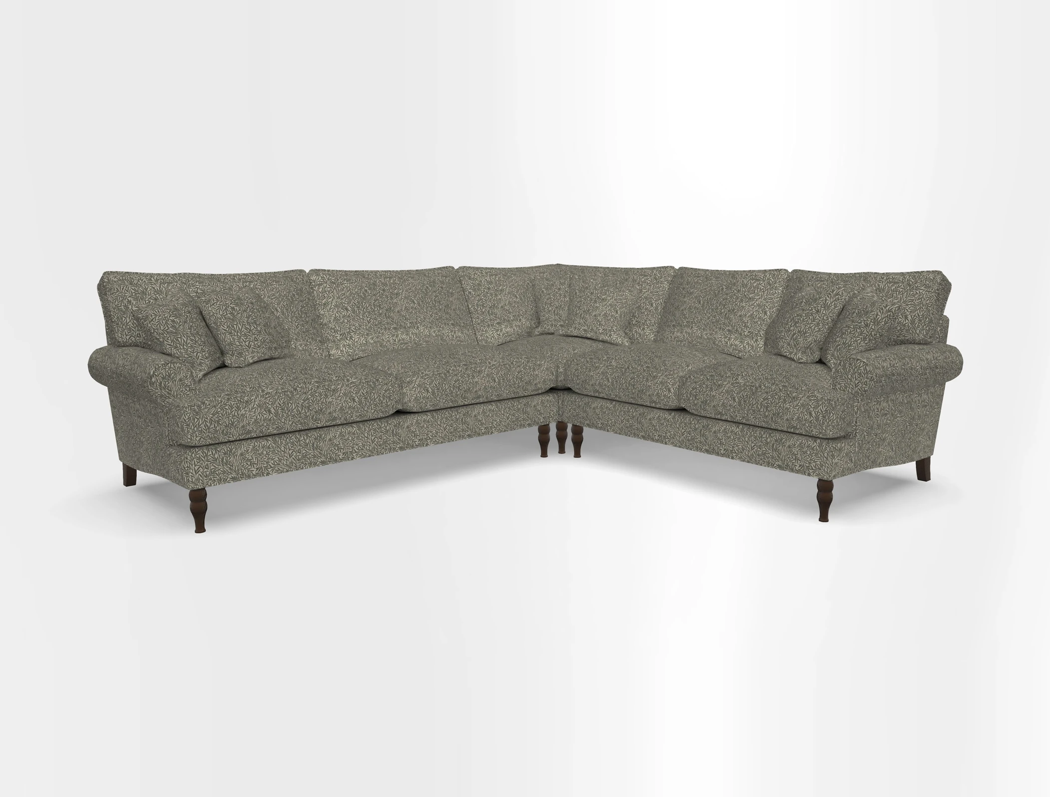 Cooksbridge corner sofa LHF in Cloth 21 Oak Leaf Beech