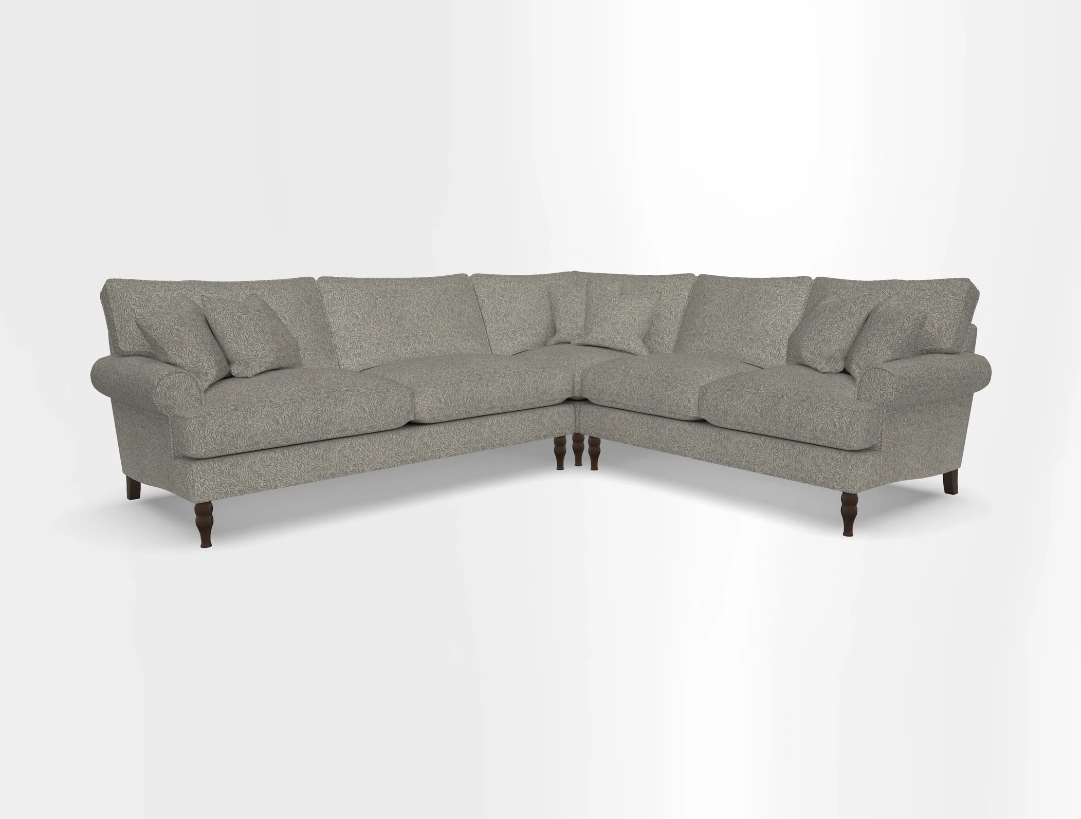 Cooksbridge corner sofa LHF in Cloth 21 Oak Leaf Beech