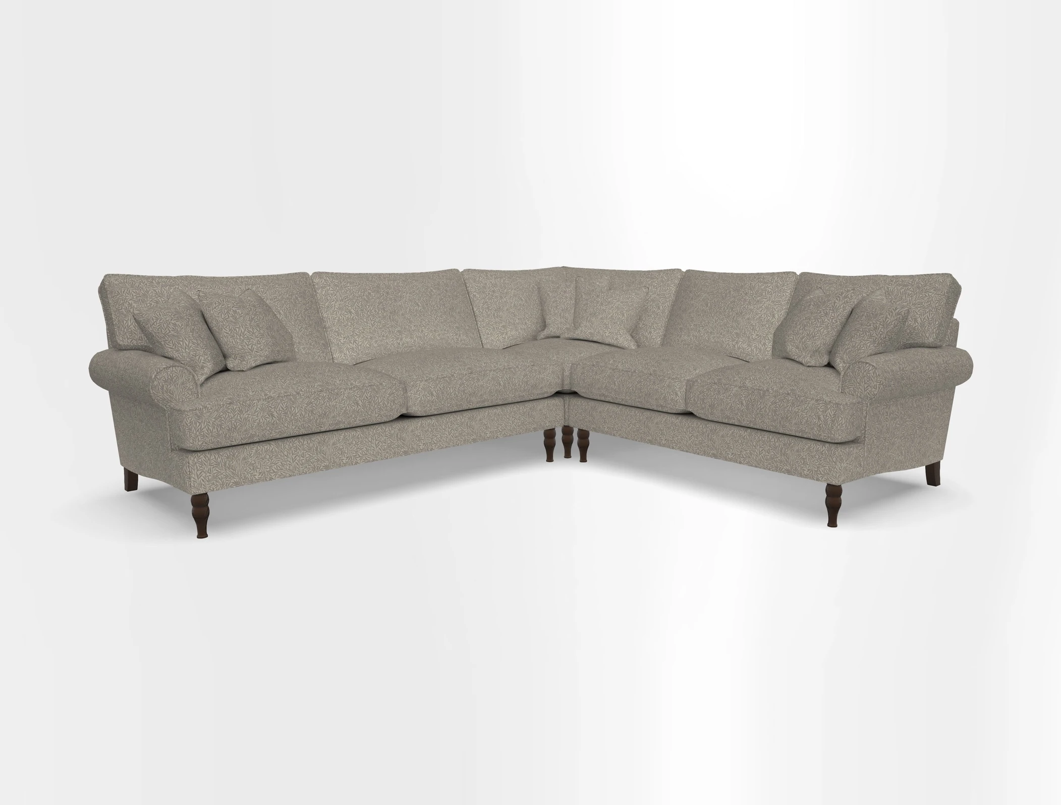 Cooksbridge corner sofa LHF in Cloth 21 Oak Leaf Beech