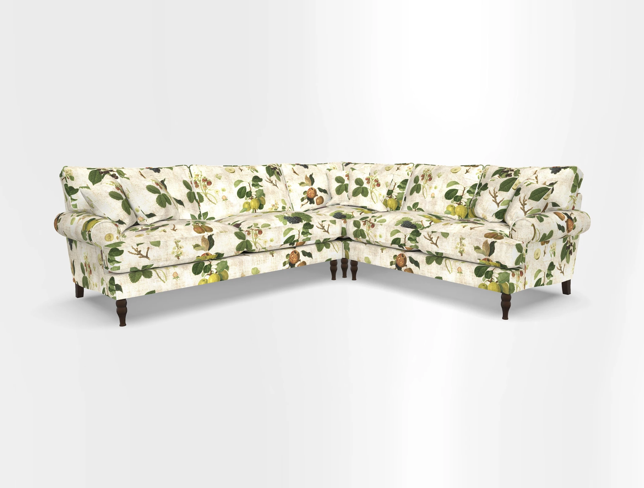 Cooksbridge corner sofa LHF in Cloth 21 Oak Leaf Beech