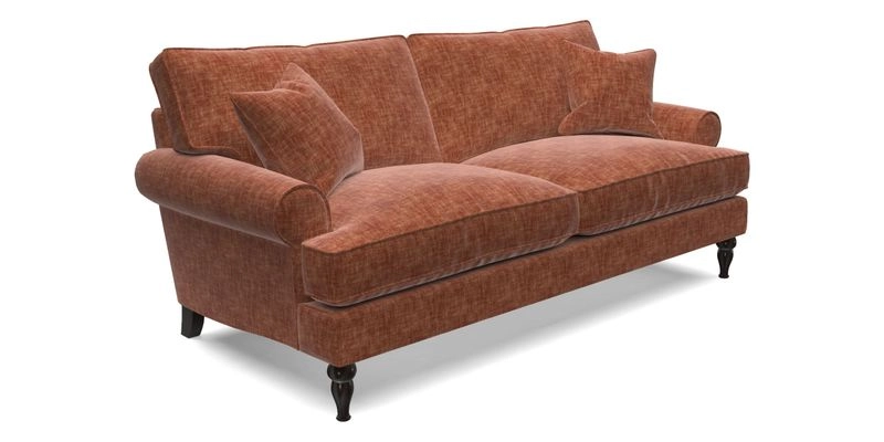 Cooksbridge 3 Seater Sofa in Cloth 21 Coral 1 Lagoon