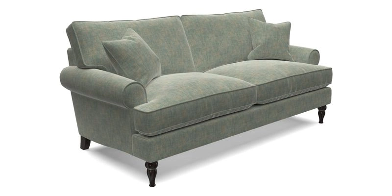 Cooksbridge 3 Seater Sofa in Cloth 21 Coral 1 Lagoon