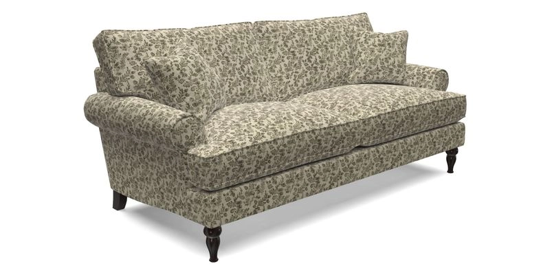 Cooksbridge 3 seater sofa in Linwood Omega Velvet Green Tea
