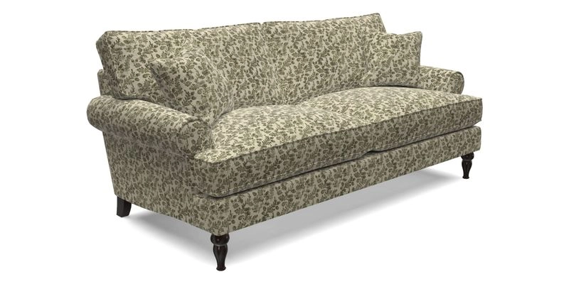 Cooksbridge 3 seater sofa in Linwood Omega Velvet Green Tea