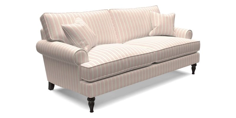 Cooksbridge 3 Seater Sofa in Cloth 21 Coral 1 Lagoon