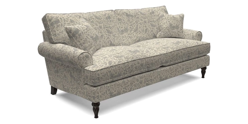 Cooksbridge 3 Seater Sofa in Cloth 21 Coral 1 Lagoon