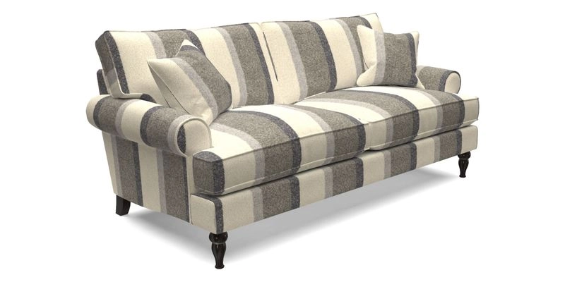 Cooksbridge 3 Seater Sofa in Cloth 21 Coral 1 Lagoon