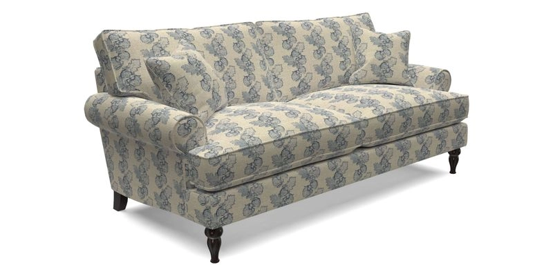 Cooksbridge 3 seater sofa in Linwood Omega Velvet Green Tea