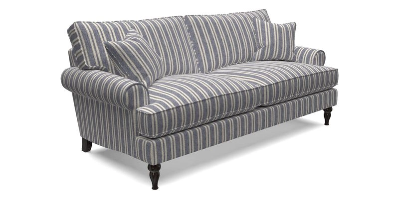 Cooksbridge 3 Seater Sofa in Cloth 21 Coral 1 Lagoon