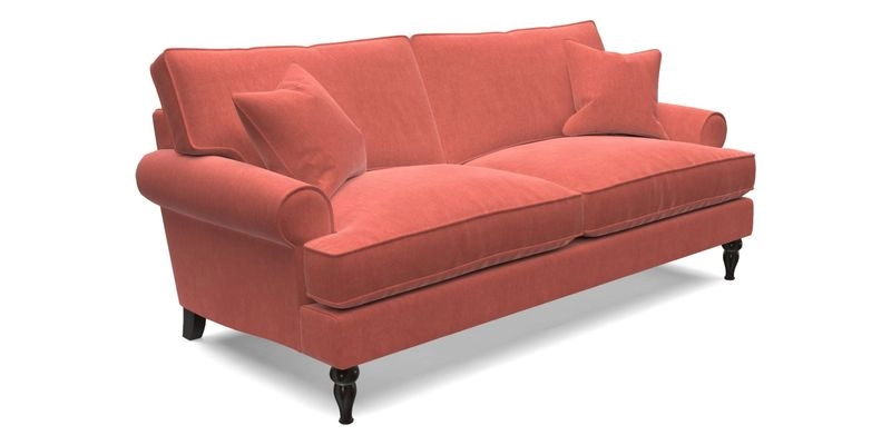 Cooksbridge 3 Seater Sofa in Cloth 21 Coral 1 Lagoon