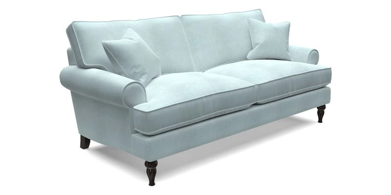 Cooksbridge 3 Seater Sofa in Cloth 21 Coral 1 Lagoon