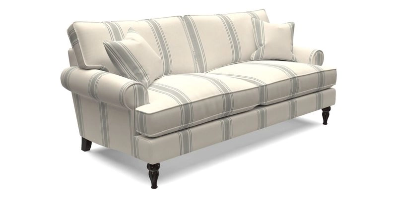 Cooksbridge 3 Seater Sofa in Cloth 21 Coral 1 Lagoon