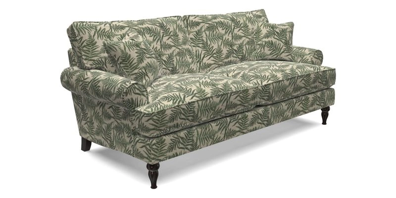 Cooksbridge 3 seater sofa in Linwood Omega Velvet Green Tea