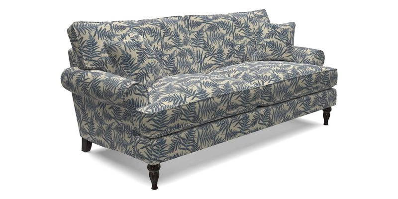Cooksbridge 3 seater sofa in Linwood Omega Velvet Green Tea