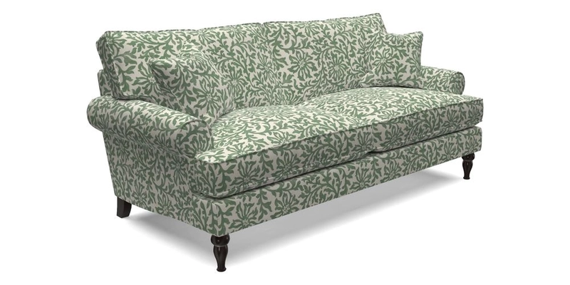 Cooksbridge 3 Seater Sofa in Cloth 21 Coral 1 Lagoon