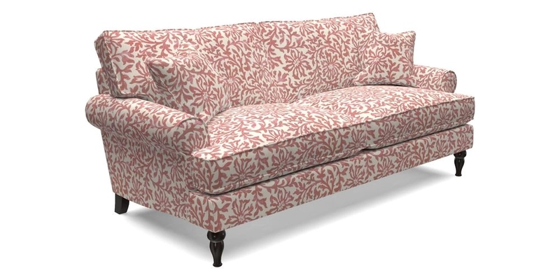 Cooksbridge 3 Seater Sofa in Cloth 21 Coral 1 Lagoon