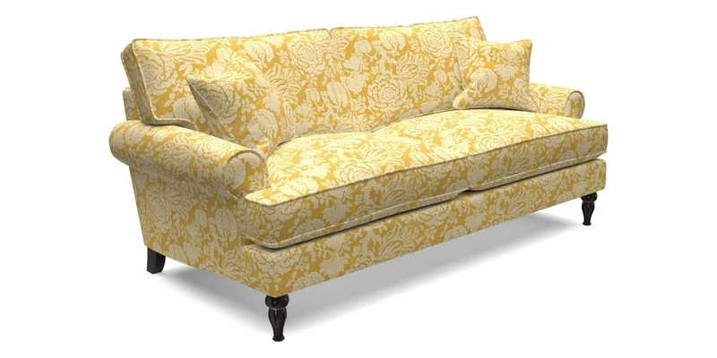 Cooksbridge 3 Seater Sofa in Cloth 21 Coral 1 Lagoon