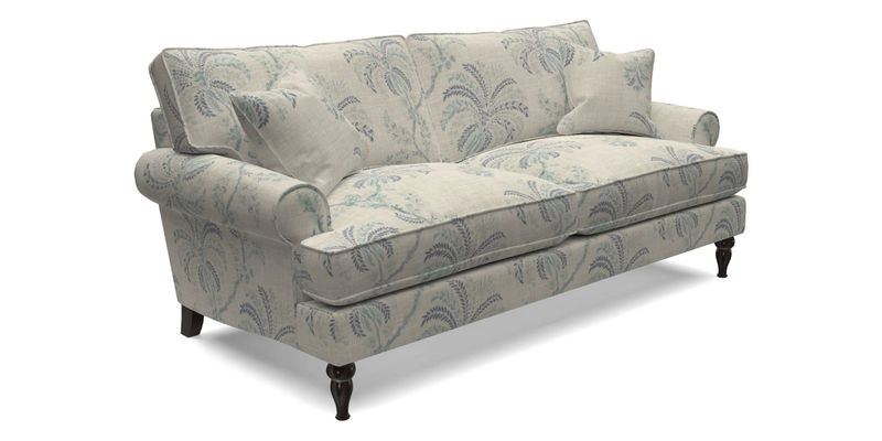Cooksbridge 3 Seater Sofa in Cloth 21 Coral 1 Lagoon