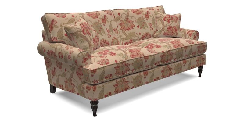Cooksbridge 3 Seater Sofa in Cloth 21 Coral 1 Lagoon