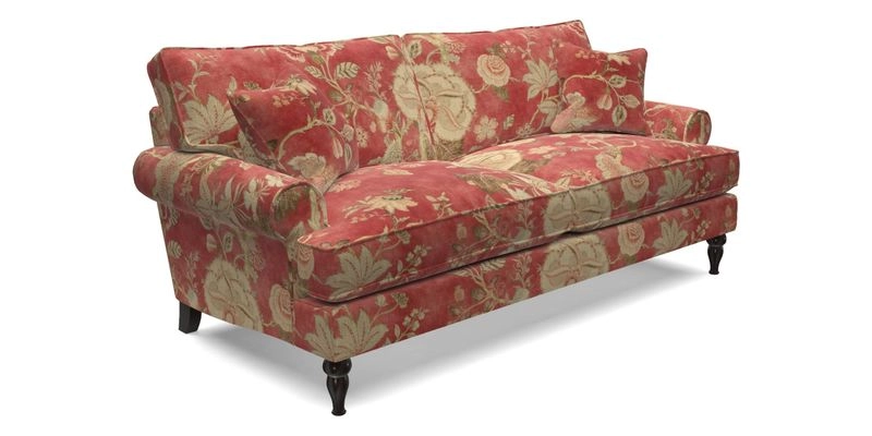 Cooksbridge 3 Seater Sofa in Cloth 21 Coral 1 Lagoon