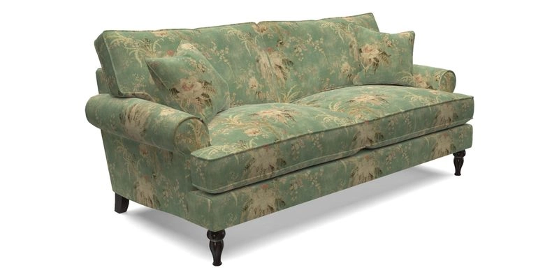 Cooksbridge 3 Seater Sofa in Cloth 21 Coral 1 Lagoon