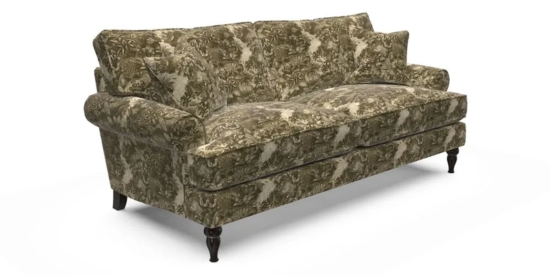 Cooksbridge 3 Seater Sofa in Cloth 21 Coral 1 Lagoon