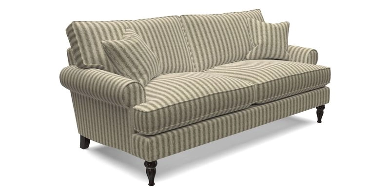 Cooksbridge 3 seater sofa in Linwood Omega Velvet Green Tea