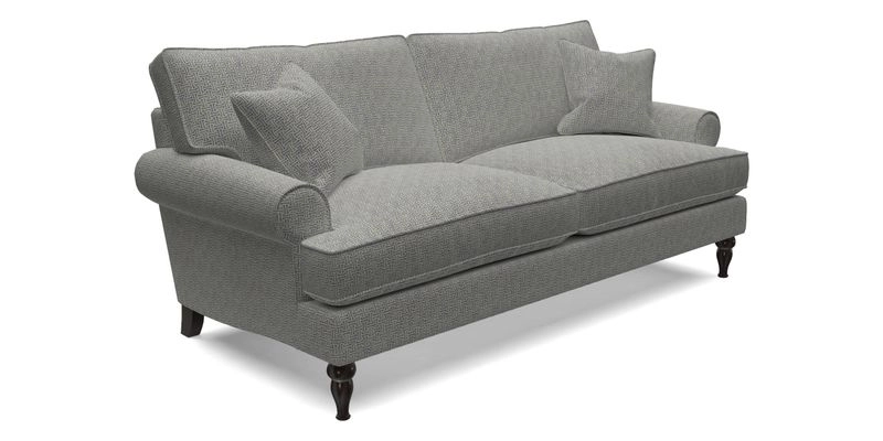 Cooksbridge 3 Seater Sofa in Cloth 21 Coral 1 Lagoon