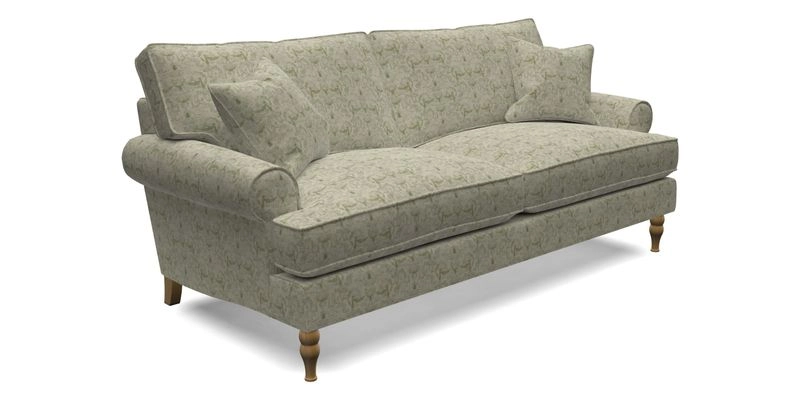 Cooksbridge 3 Seater Sofa in Cloth 21 Coral 1 Lagoon