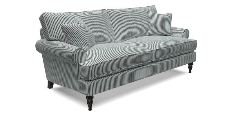 Cooksbridge 3 Seater Sofa in Cloth 21 Coral 1 Lagoon