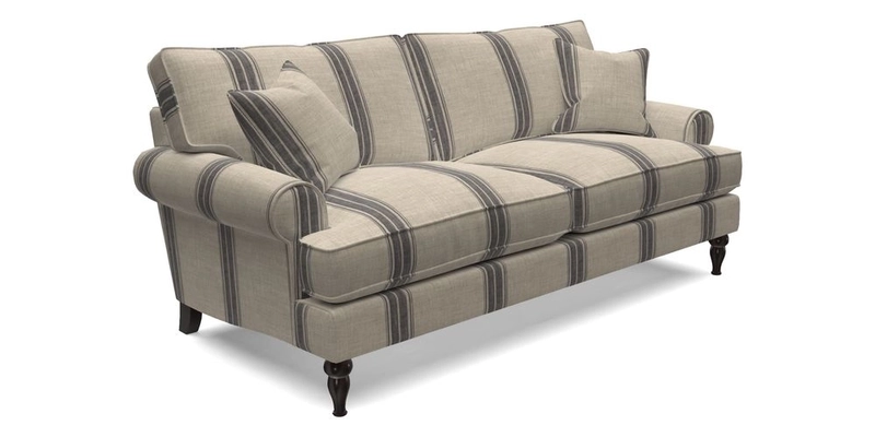 Cooksbridge 3 Seater Sofa in Cloth 21 Coral 1 Lagoon