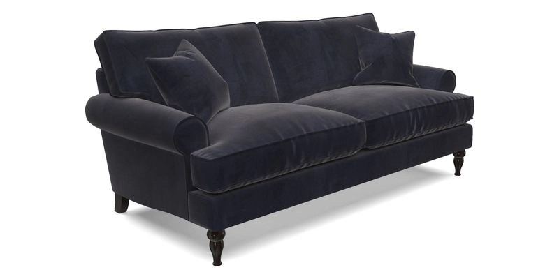 Cooksbridge 3 Seater Sofa in Cloth 21 Coral 1 Lagoon