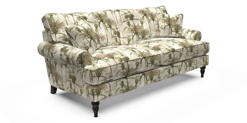 Cooksbridge 3 Seater Sofa in Cloth 21 Coral 1 Lagoon